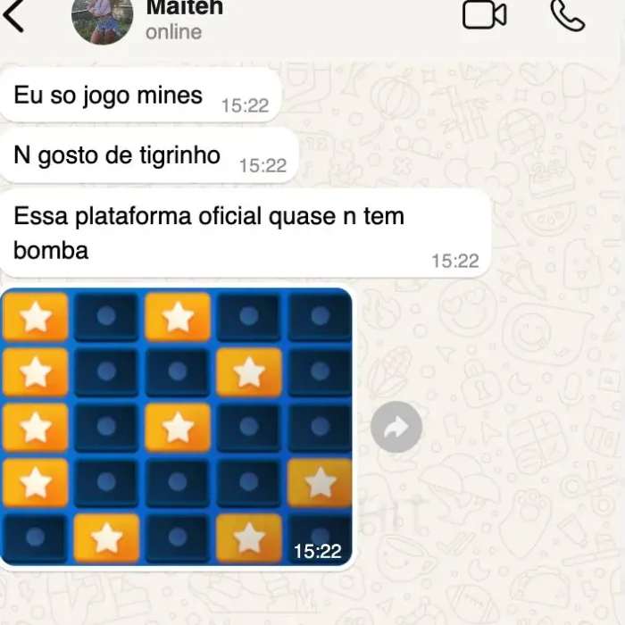 Avaliação Jogador que Ganhou no Jogo das Bombinhas Oficial